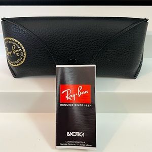 Ray Ban Eye Glass Case and Instruction Care Booklet No Glasses Case & Book Only